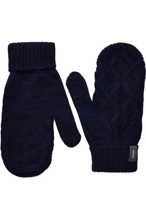 Icebreaker U Mer Cable Knit Mittens Sport Sport Accessories Sport Gloves Sport Thumb Gloves Navy