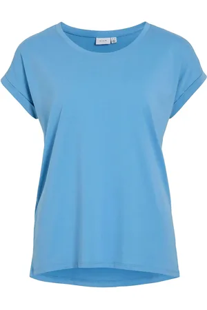 VILA Vidreamers New Pure T-Shirt-Noos Tops T-shirts & Tops Short-sleeved Blue