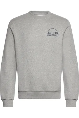 Les Deux Legacy Court Sweatshirt Tops Sweat-shirts & Hoodies Sweat-shirts Grey