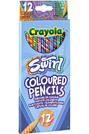 Crayola 12 Swirl Coloured Pencils Toys Creativity Drawing & Crafts Drawing Coloured Pencils Multi/patterned