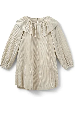 Sofie Schnoor Baby and Kids Maidask Dress Dresses & Skirts Dresses Casual Dresses Long-sleeved Casual Dresses Silver