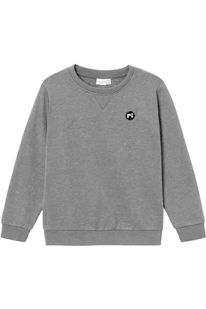 NAME IT Nkmvimo Ls Sweat Bru Noos Tops Sweat-shirts & Hoodies Sweat-shirts Grey