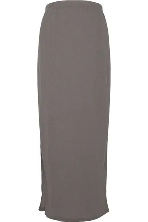 Mama;licious Mlcaileen Jrs Al Skirt Hw Skirts Knee-length & Midi Skirts Grey
