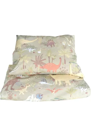 Majvillan Dinosaur Vibes Green Single Bed Set 150X210 Cm Home Sleep Time Bed Sets Green