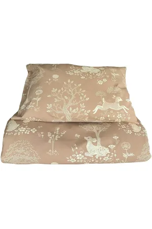 Majvillan Summer Fields Brown Junior Bed Set 100X130 Cm Home Sleep Time Bed Sets Beige