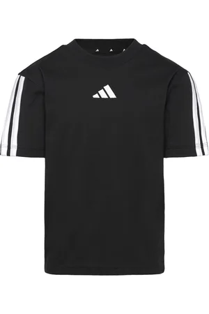 adidas J 3S Tee 160 Tops T-shirts Short-sleeved Black