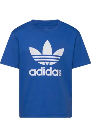 adidas Trefoil Tee Tops T-shirts Short-sleeved Blue
