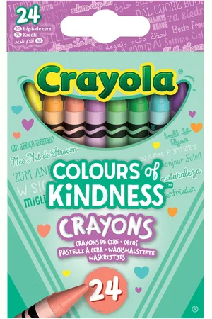 Crayola 24 Colours Of Kindness Crayons Toys Creativity Drawing & Crafts Drawing Coloured Pencils Multi/patterned