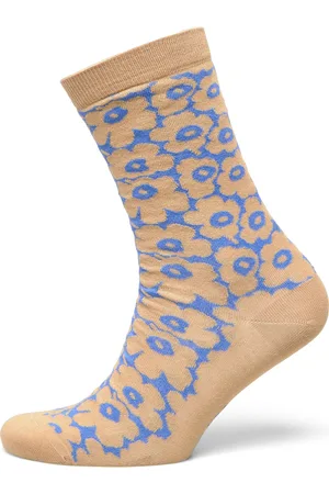Marimekko Linjaus Pikkuinen Unikko Lingerie Socks Regular Socks Beige