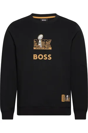 HUGO BOSS Wilkins_Nfl Tops Sweat-shirts & Hoodies Sweat-shirts Black