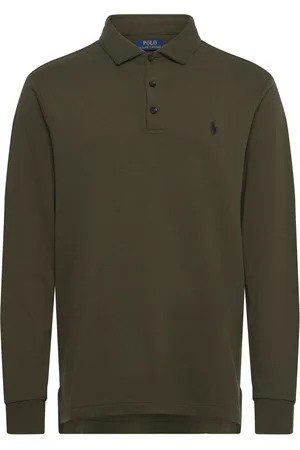 Ralph Lauren Luxury Jersey Polo Shirt Tops Polos Long-sleeved Green