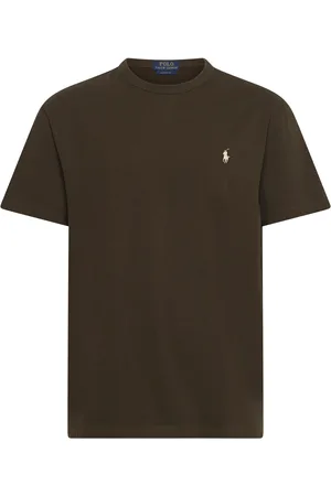 Ralph Lauren Classic Fit Jersey Crewneck T-Shirt Tops T-shirts Short-sleeved Brown