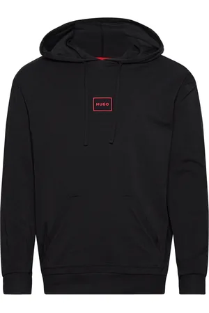 HUGO BOSS Laze Hoodie Tops Sweat-shirts & Hoodies Hoodies Black