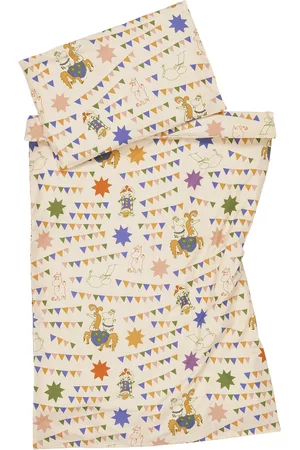 Arabia Moomin Bedset 85X125 Circus Gots Home Textiles Bedtextiles Bed Sets Beige