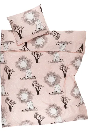 Arabia Moomin Bedset 150X210Cm Love24 Gots Home Textiles Bedtextiles Bed Sets Pink