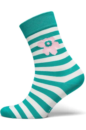 Marimekko Kasvaa Tasaraita Unikko Lingerie Socks Regular Socks Green