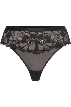 Hunkemöller Sophia String Hl Hw Stringit Alusvaatteet Black