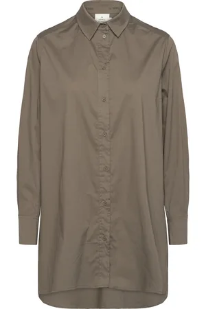 Munthe Hollia Tops Shirts Long-sleeved Khaki Green