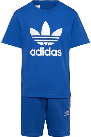 adidas Short Tee Set Sets Sets With Short-sleeved T-shirt Blue