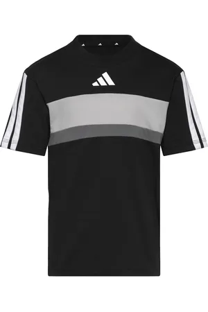 adidas J 3S Tib T Tops T-shirts Short-sleeved Black
