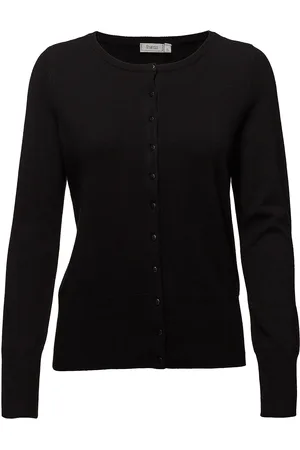 FRANSA Frzubasic 60 Cardigan Tops Knitwear Cardigans Black
