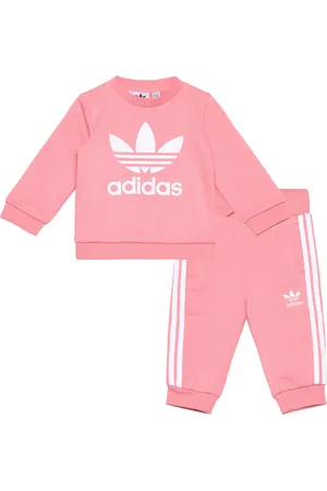 adidas Crew Set Sport Sweatsuits Pink