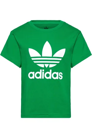 adidas Trefoil Tee Tops T-shirts Short-sleeved Green