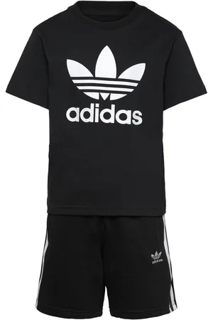 adidas Short Tee Set Sets Sets With Short-sleeved T-shirt Black