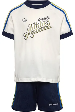 adidas Short Tee Set Sets Sets With Short-sleeved T-shirt Navy