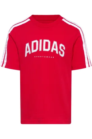 adidas J C Colleg Tee Tops T-shirts Short-sleeved Red