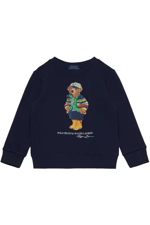 Ralph Lauren Polo Bear Fleece Sweatshirt Tops Sweat-shirts & Hoodies Sweat-shirts Navy