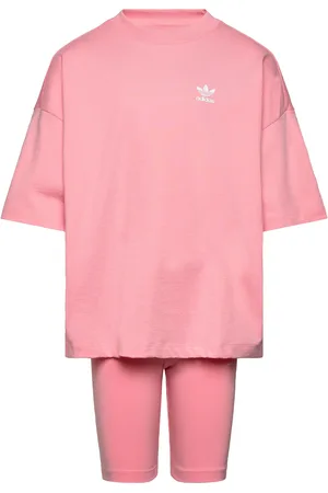 adidas Cs Tee Set Sets Sets With Short-sleeved T-shirt Pink
