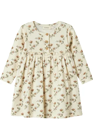 Lil Atelier Nbfgavo Ens Ls Body Dress Lil Dresses & Skirts Dresses Casual Dresses Long-sleeved Casual Dresses Cream