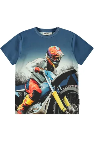 Molo Riley Tops T-shirts Short-sleeved Blue