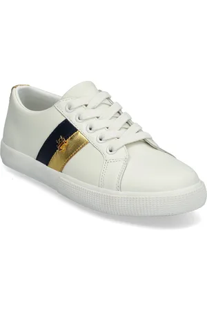 Ralph Lauren Janson Ii Leather Sneaker Matalavartiset Sneakerit Tennarit White