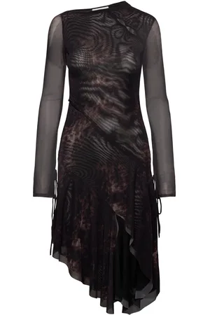Weekday Printed Mesh Dress Polvipituinen Mekko Purple
