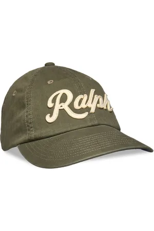 Ralph Lauren Herringb Ball Cap Accessories Headwear Caps Khaki Green