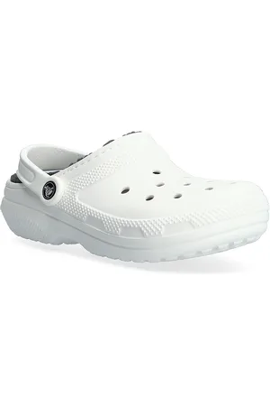Crocs Classic Lined Clog Shoes Mules & Clogs White