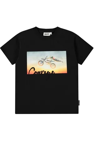 Molo Riley Tops T-shirts Short-sleeved Black