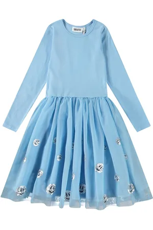 Molo Cyrus Dresses & Skirts Dresses Casual Dresses Long-sleeved Casual Dresses Blue