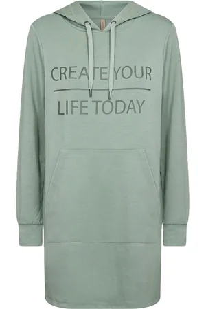 soyaconcept Sc-Banu Tops Sweat-shirts & Hoodies Hoodies Green