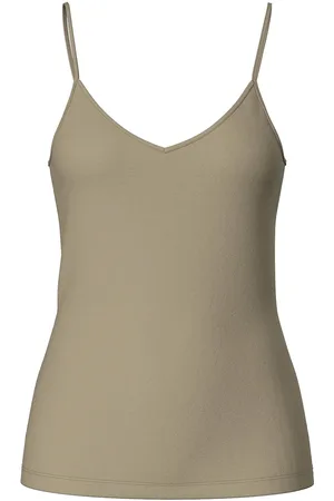 Pieces® Pcsirene Singlet Jrs Noos Tops T-shirts & Tops Sleeveless Khaki Green