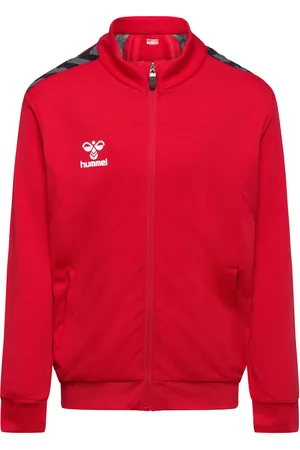 Hummel Hmlauthentic Pl Zip Jacket Kids Tops Sweat-shirts & Hoodies Sweat-shirts Red