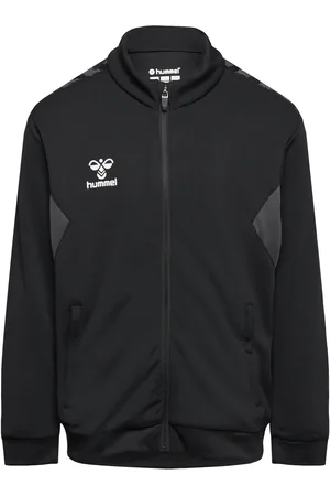 Hummel Hmlauthentic Pl Zip Jacket Kids Tops Sweat-shirts & Hoodies Sweat-shirts Black