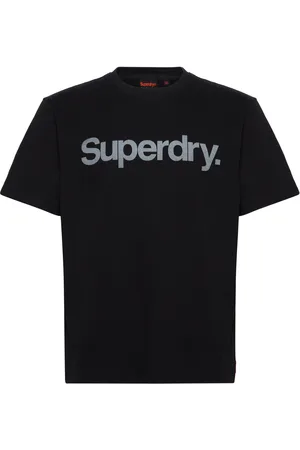Superdry Core Logo City T Shirt Tops T-shirts Short-sleeved Black
