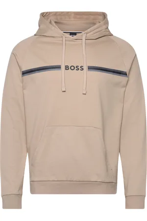 HUGO BOSS Authentic Hoodie Tops Sweat-shirts & Hoodies Hoodies Beige