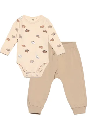 Lindex Set Body Trousers Back Focus Sets Sets With Body Beige