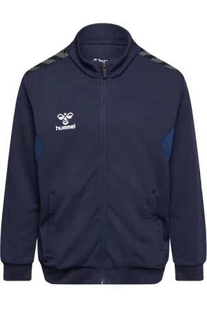Hummel Hmlauthentic Pl Zip Jacket Kids Tops Sweat-shirts & Hoodies Sweat-shirts Blue
