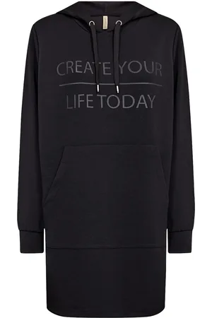 soyaconcept Sc-Banu Tops Sweat-shirts & Hoodies Hoodies Black