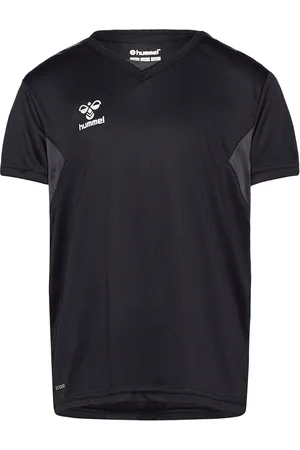 Hummel Hmlauthentic Pl Jersey S/S Kids Tops T-shirts Short-sleeved Black